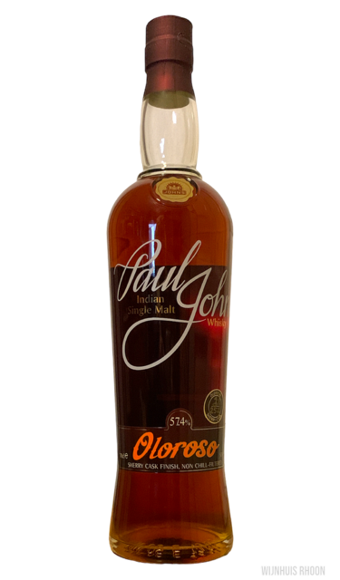 Paul John Oloroso Single Indian Malt CS 57,4% 0,7 ltr.