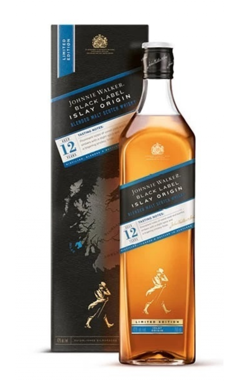 Johnnie Walker 12 YR Black Label Islay Origin 0.7 ltr.