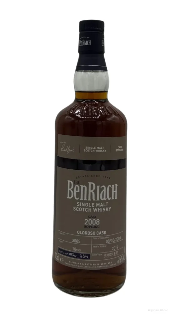 Benriach Single Oloroso Cask 2008 10 YR 61,6% 0,7 ltr.