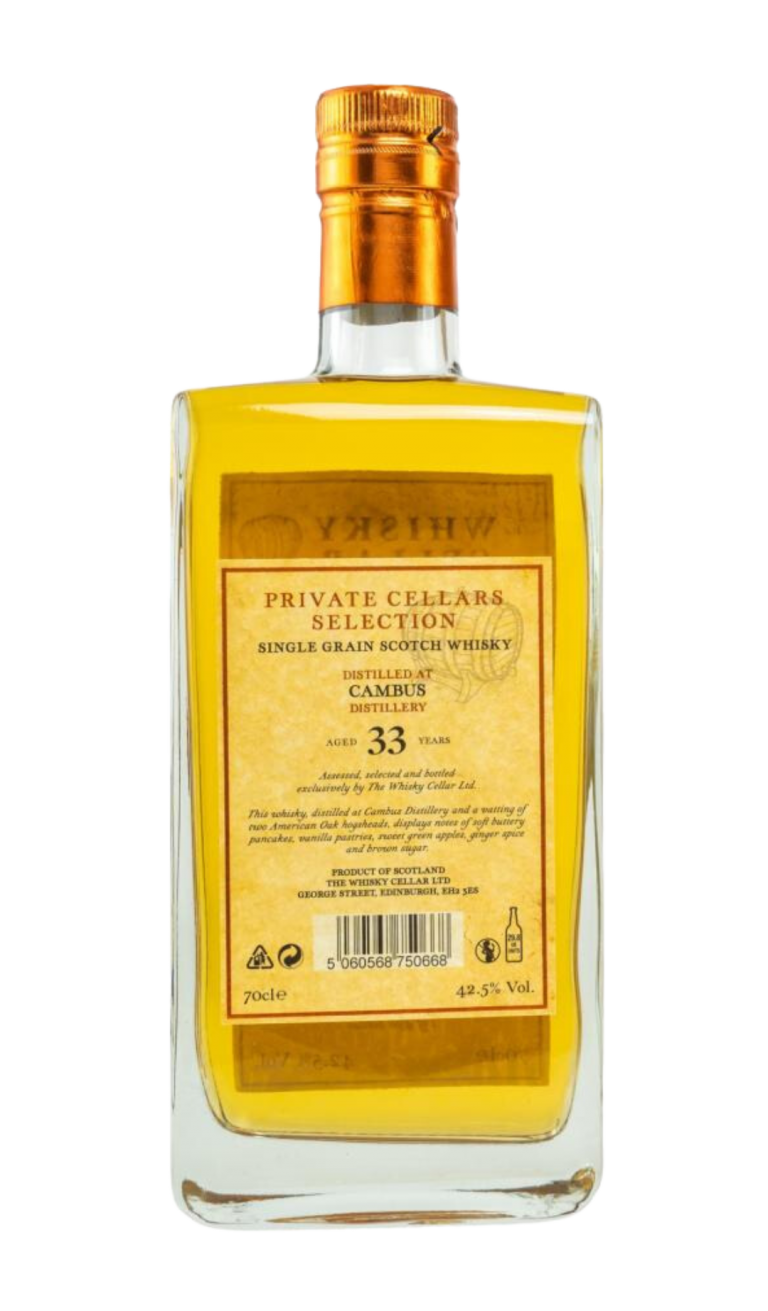 Whisky Cellar Cambus 33 YR 1988 42,5% 0,7 ltr.