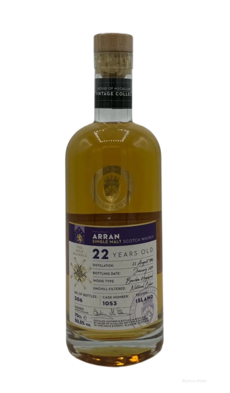 House of McCallum Arran 22 jaar 50,5% 0,7 ltr.