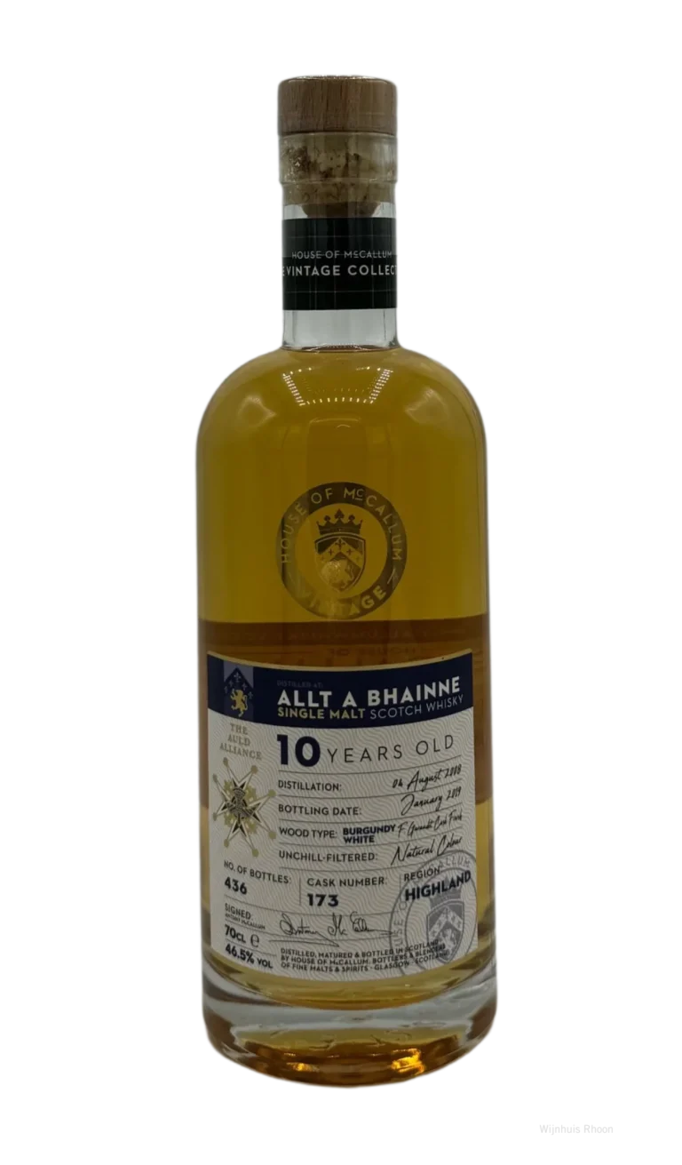 House of Mc Callum Allt a Bhainne 10 jr Burgundy 46,5% 0,7 ltr.