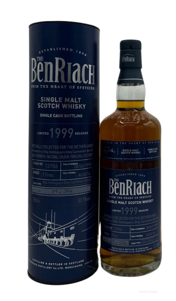 Benriach 17 YR Single Cask 1999 Carmenere Barrel #13706