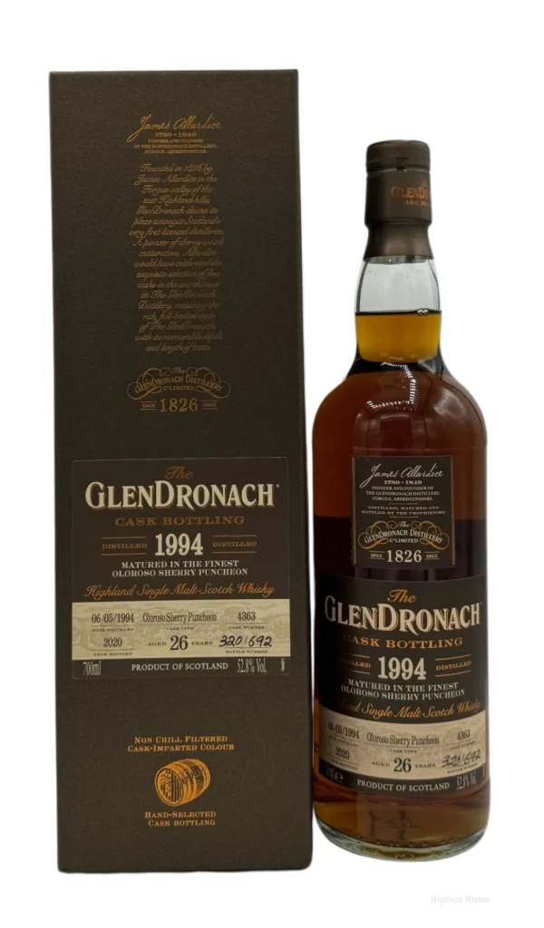 Glendronach B#18 26 YR 1994 Oloroso Sherry Puncheon 52,8% 0,7 ltr.