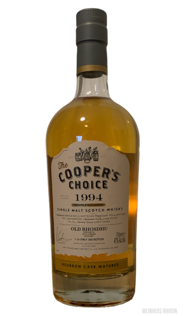 Coopers Choice Old Rhosdhu 27 YR 1994 0.7 ltr.