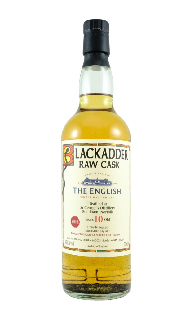 Blackadder The English Whisky 2010 10YR Heavily Peated 0.7 ltr.