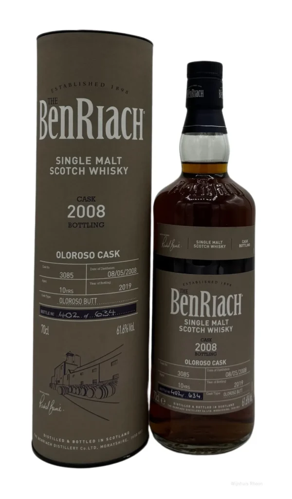 Benriach Single Oloroso Cask 2008 10 YR 61,6% 0,7 ltr.