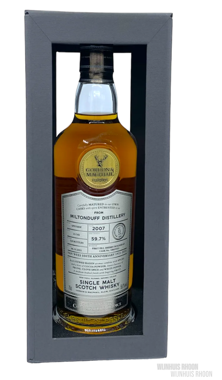 Gordon & Macphail Miltonduff 2007 59.7% alc. 0.7 ltr.