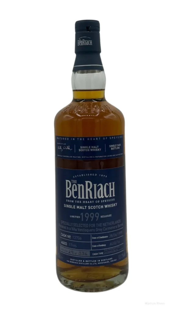 Benriach 17 YR Single Cask 1999 Carmenere Barrel #13706