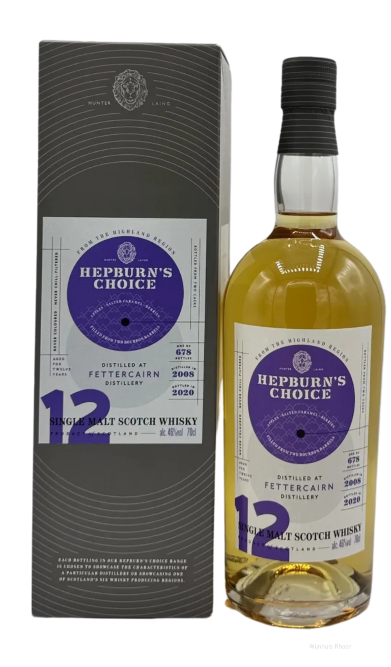 Hepburn’s Choice Fettercairn 2008 12 YR 46% 0.7 ltr.